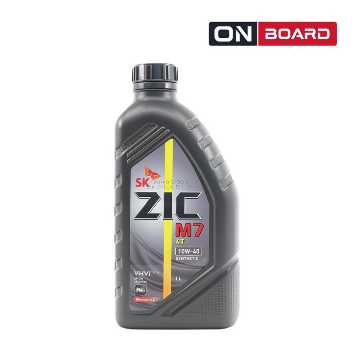 Zic M7 지크 m7 4행정 바이크 엔진오일 10W40 1L, 1개 Zic M7 지크 m7 4행정 바이크 엔진오일 10W40 1L, 1개
