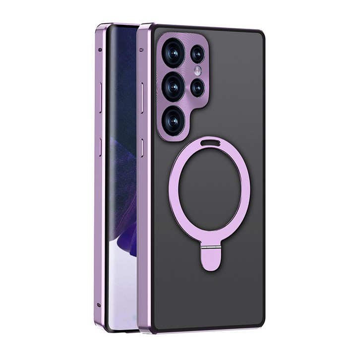 YINUO 겔럭시 S24울트라 양면강화유리 마그네틱 자동흡착 magsafe 거치대형 케이스 적용