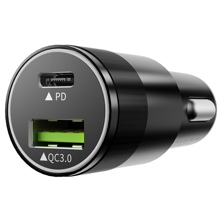 신지모루 퀄컴 듀얼포트 3.0 차량용 고속 충전기