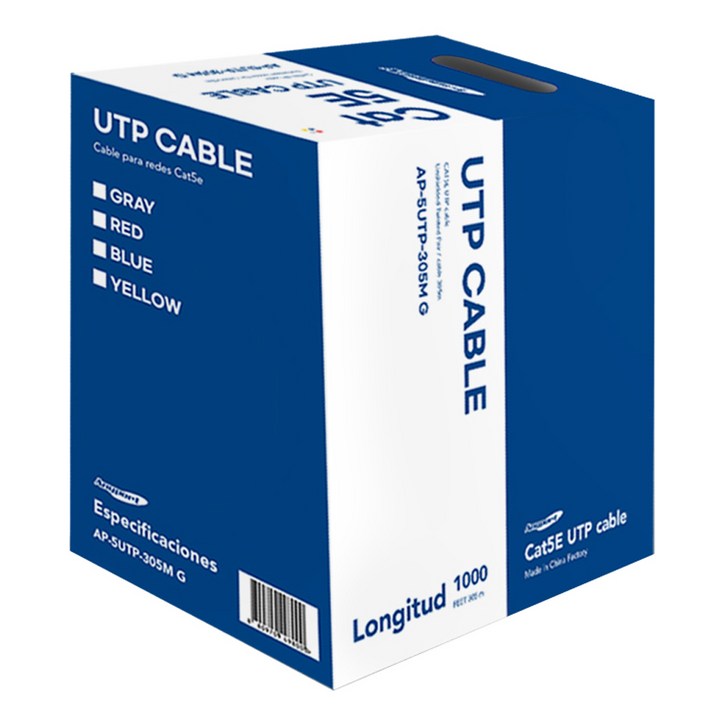 애니포트 CAT5E UTP 랜케이블, 그레이, 1개, 305m
