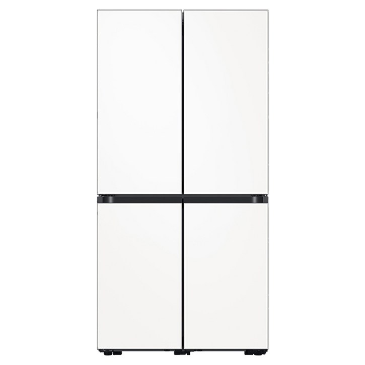삼성전자 비스포크 냉장고 4도어 키친핏 615L 방문설치, 새틴 화이트, RF60B91C3W6 4