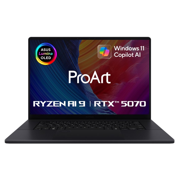 에이수스 2025 프로아트 P16 라이젠AI 라이젠AI 300 시리즈 지포스 RTX 5070, 나노블랙, 2TB, 32GB, WIN11 Home, H7606WP-ME041W