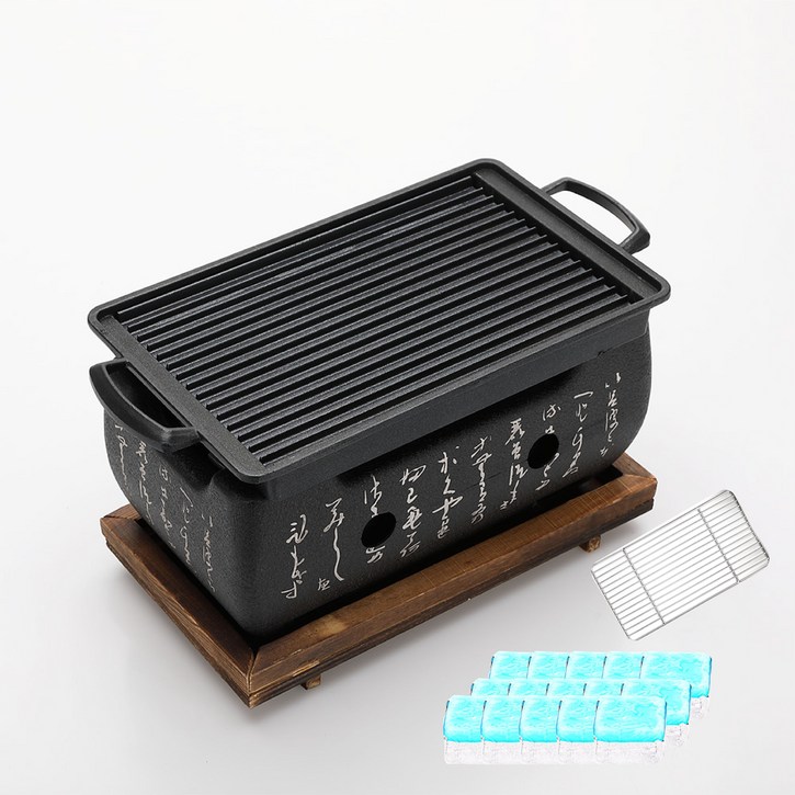 뉴비아 듀얼와이드 미니화로 NEWVIA-MB2000 + 에탄올고체연료 30g x 15p 세트