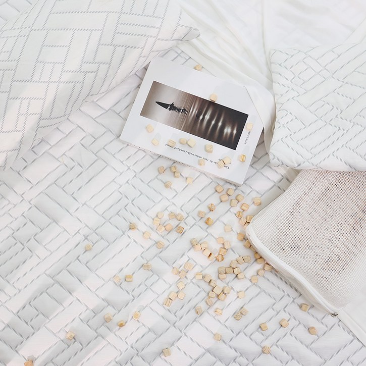 한일의료기 국내 제조 시원한 휴비스 듀라론 냉감패드, 화이트