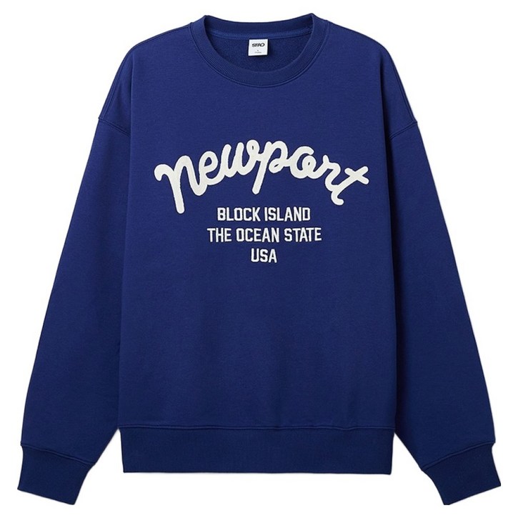 스파오 남성용 NEWPORT 자수 스웨트셔츠 SPMWF23C61 스파오 남성용 NEWPORT 자수 스웨트셔츠 SPMWF23C61