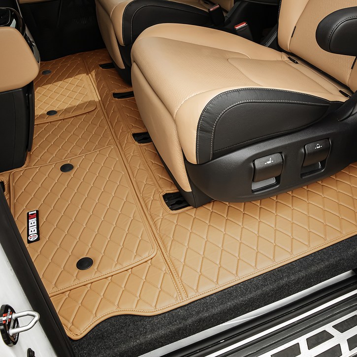 비비키 카니발 차량용 5D입체매트 풀세트, 더뉴 KA4 카니발 가솔린/디젤 9인승 (컴포트O) 2023년11월~, 새들브라운