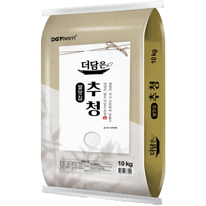 아산맑은쌀 대구농산 경기미 추청 아끼바레 쌀, 10kg (특등급), 1개