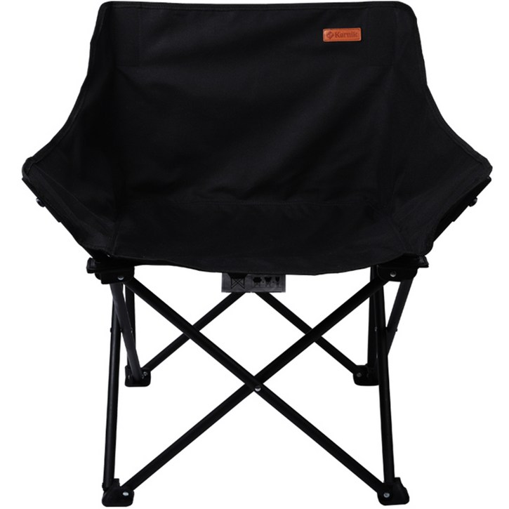 카르닉 초경량 폴딩 캠핑 의자, 블랙, 1개 3