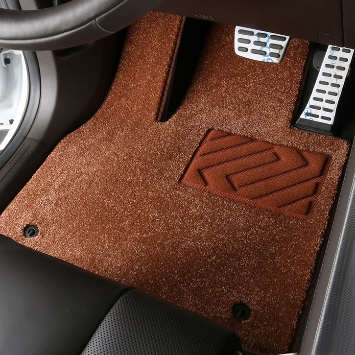 3W 에코라이너 패브릭 카매트 1  2열 세트, 기아 스포티지 NQ5 5세대 2021.7, 꼬냑브라운