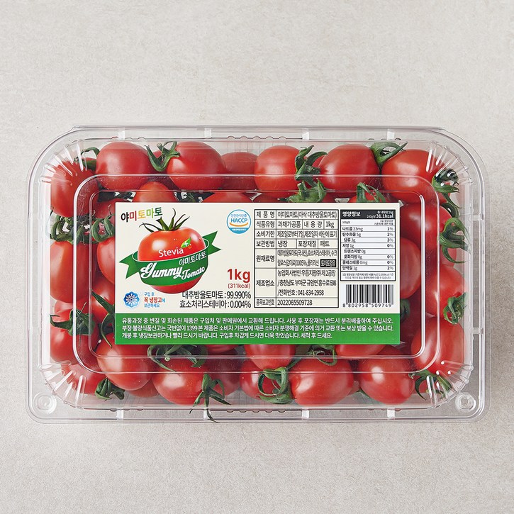 야미 스테비아 대추방울토마토, 1kg, 1개 야미 스테비아 대추방울토마토, 1kg, 1개
