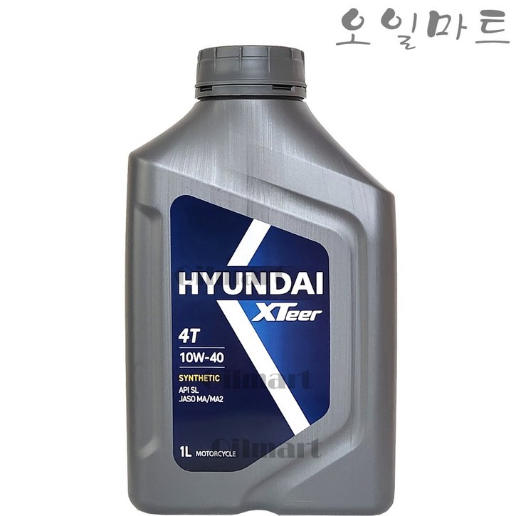 오일마트 현대 엑스티어 XTEER 4T 4행정 1리터 오토바이 엔진오일, 1개, 현대 엑스티어 4T