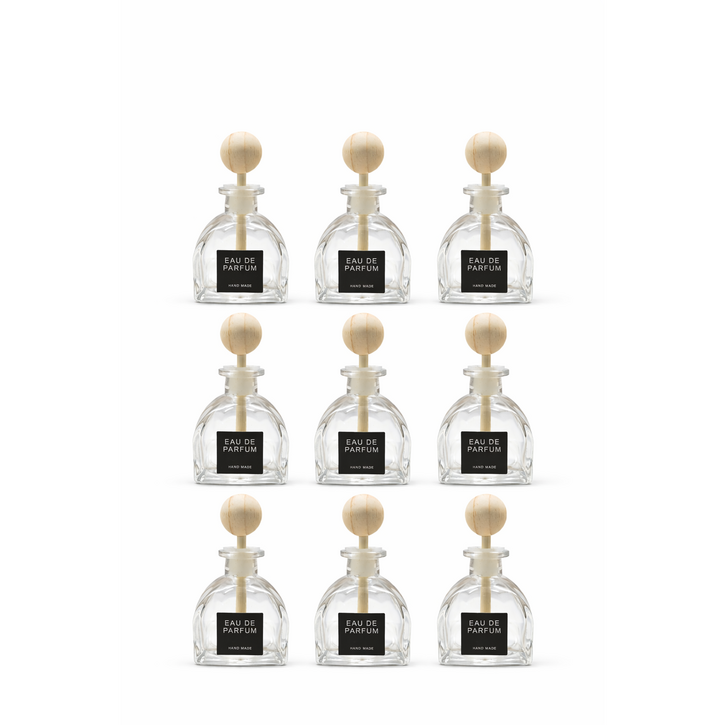 마미하우스 차량용 디퓨저 용기 우드볼 50ml 9개, 50ml, 사각돔용기우드볼고무, 9개