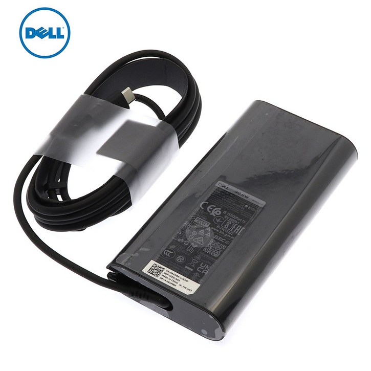 DELL 20V 4.5A 90W USBC타입 어댑터 Inspiron 13 5000 N5300 7000 7300 Latitude 5310 전용 충전기, 어댑터케이블, 1개