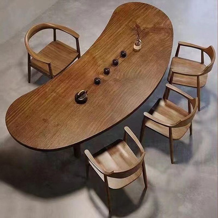 우드슬랩 테이블 둥근 슬랩 까페 식탁 인용 고재 단일 제품 싱글 테이블 다이닝