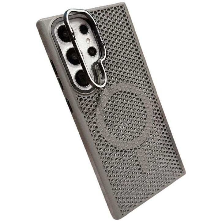 럭스폰 갤럭시 메시 방열 맥세이프 브래킷 올인원 강력보호 아머 케이스