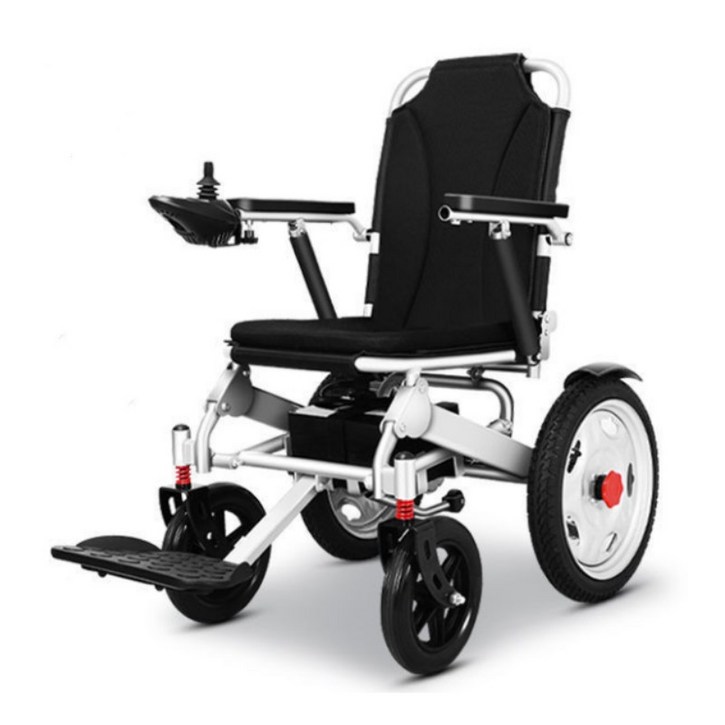 전동휠체어 노인 장애인 경량 접이식 전동휠체어 재활보행기, 표준형 20A 30km 납산 6