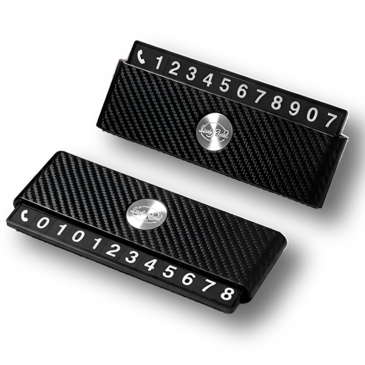 럭키로드 듀얼 슬라이드 주차 번호판