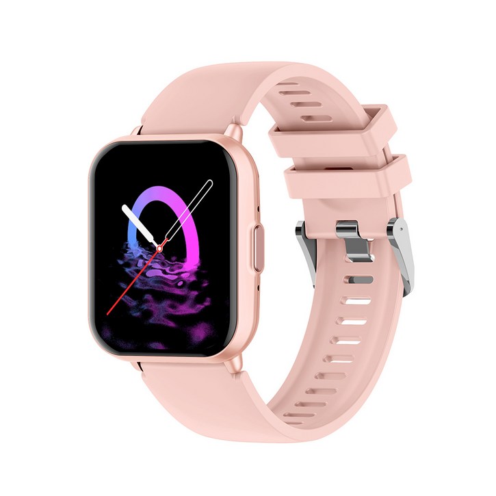 PEJE AI 다국어 실시간 번역 GPS 운동 건강 모니터링 블루투스 통화 스마트워치, GPS + 블루투스, 4.6cm, 분홍색