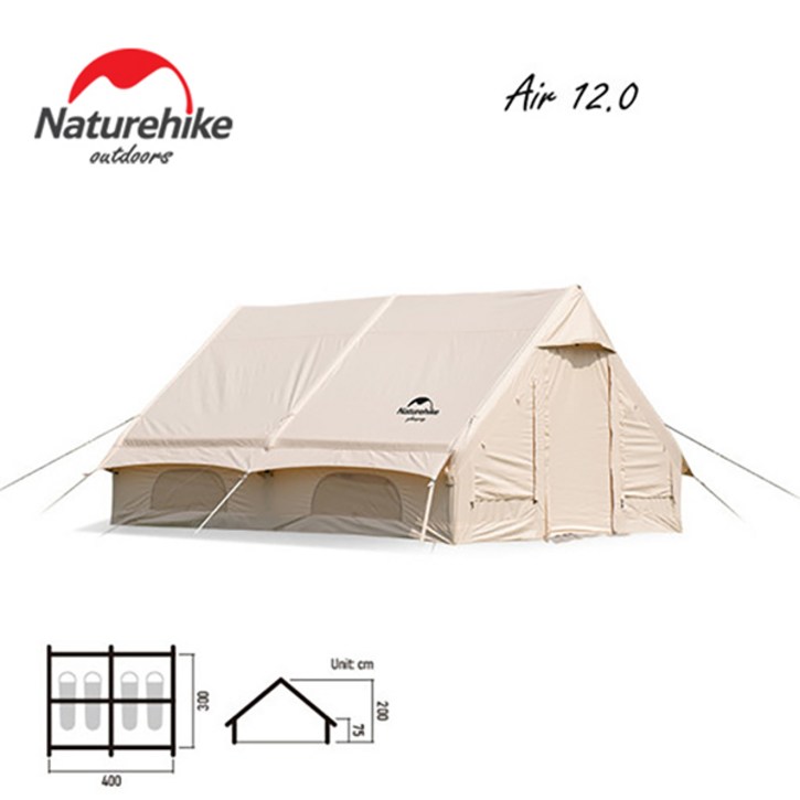 네이처하이크12.0 NH20ZP010 타프 Naturhike Naturehike in stock 에어 텐트 에어 12.0 야외 캠핑 코튼 텐트 글램핑 텐트 빠른 배송 nh 텐트