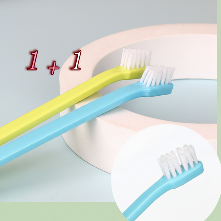쥬커머스 강아지 고양이 부드러운 치석제거 칫솔