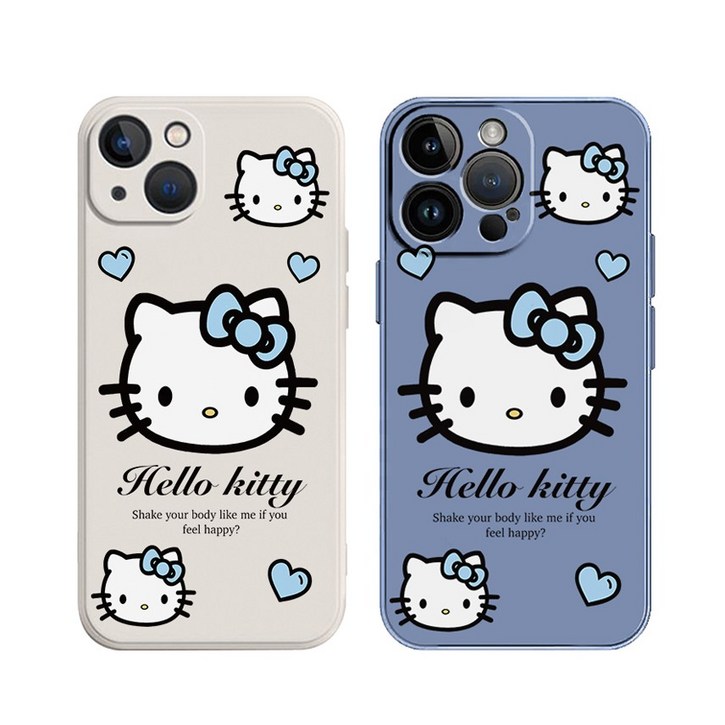 블루 리본 키티 아이폰 갤럭시 폰케이스