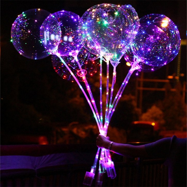 풍선 LED 투명풍선 케이스 야광 축제 파티용품 이벤트, LED 투명풍선세트(케이스)