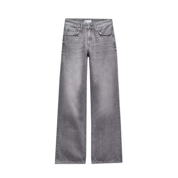 ZARA 여자신상 데님팬츠 캐주얼 와이드핏 청바지 2Y1007