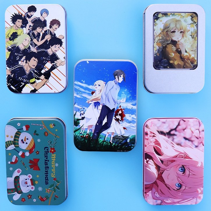 틴케이스 주문제작 철제 포카 보관함 UV인쇄