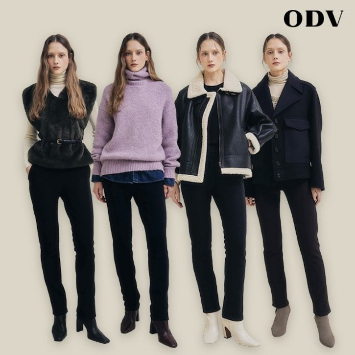 [쇼핑엔티] 25FW ODV 밍크기모 슬림핏 팬츠 4종