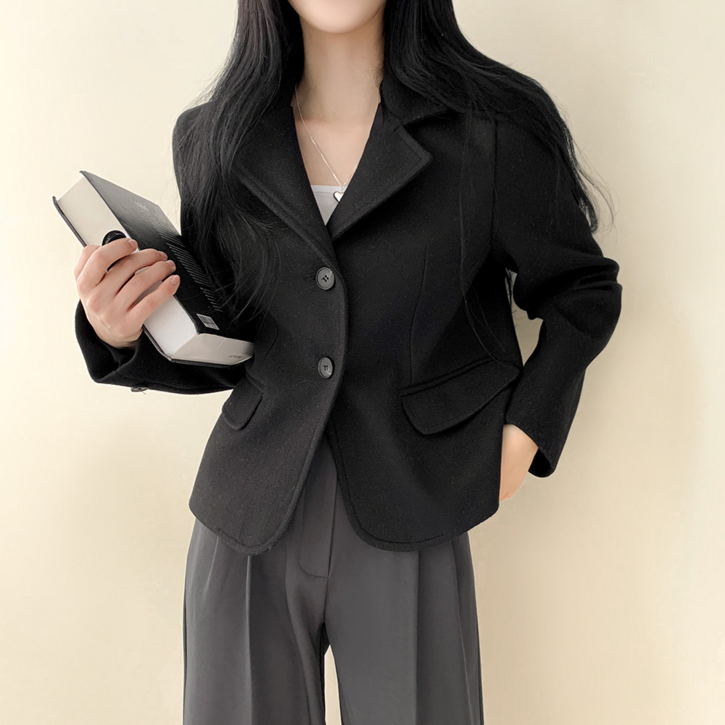 슬로우베리 클래식 보스턴 숏 자켓