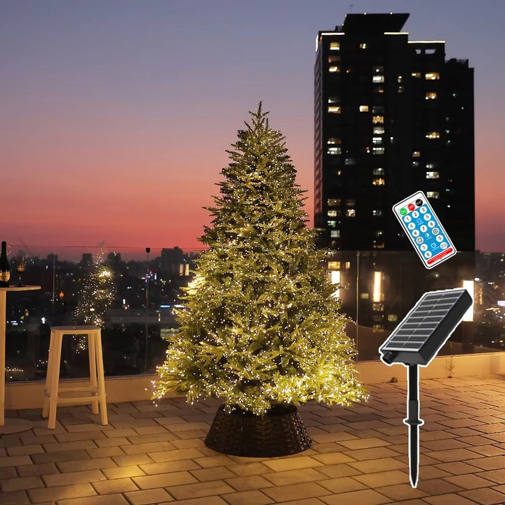 21세기트랜드 태양열 지네 전구 좁쌀 전구 8모드 배터리 잔량 표시 야외 줄조명