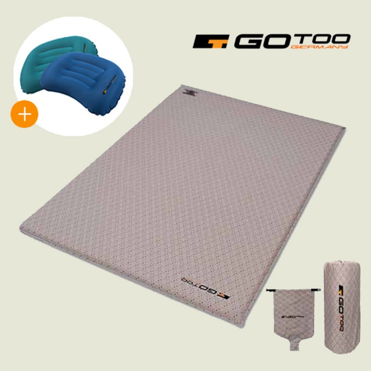 고투 레트로 자충매트 더블  에어베개1P 증정