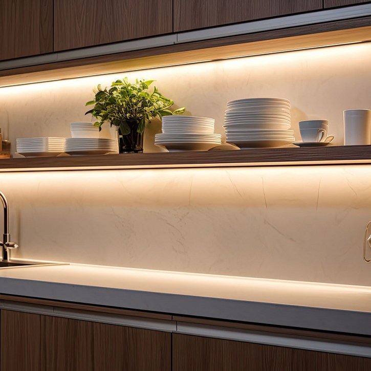 프랜베이 셀프 인테리어 잘라쓰는 LED 동작감지 센서등, 1개, 로맨스골드