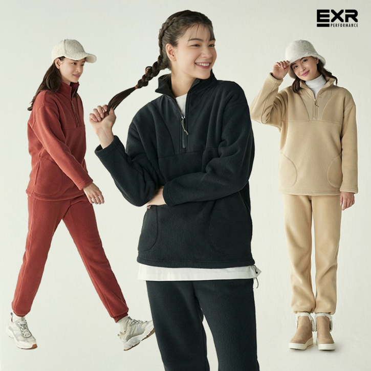 EXR 남여 기모 후리스 아노락조거팬츠