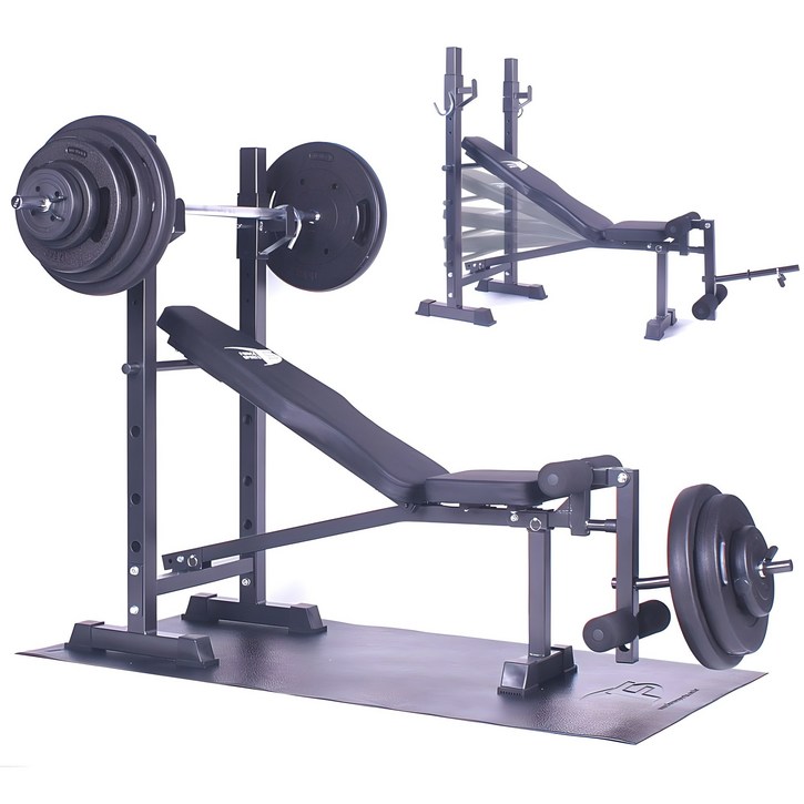 포스스포츠 포스각도레그벤치프레스 블랙원판1080kg세트