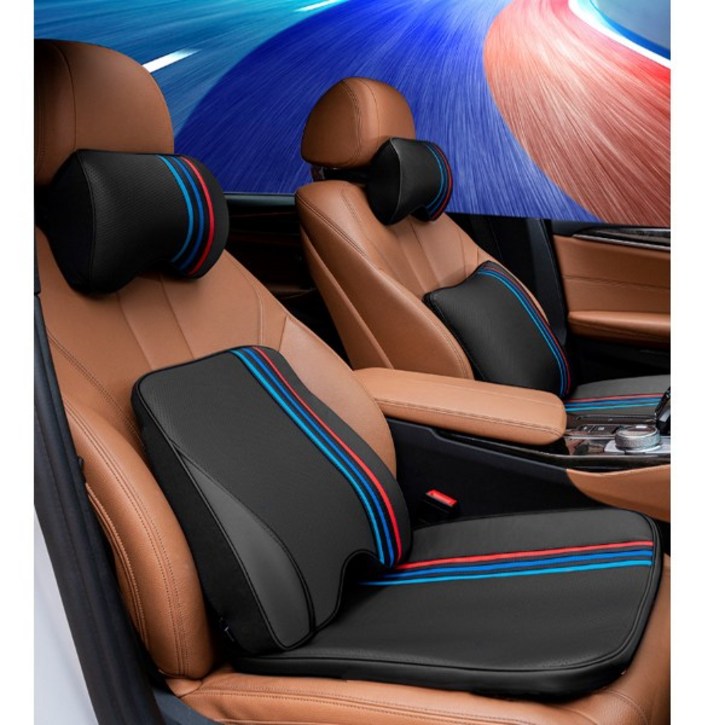 BMW방석 메모리폼 시트 M스타일 차량용방석 차량용 메모리시트방석 쿠션 BMW악세사리, 01클래식 블랙