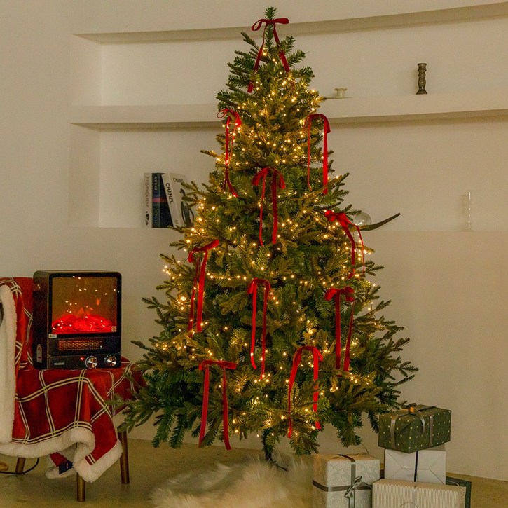 [고급]크리스마스 트리 PE 전나무 가정용 장식 소품 오너먼트 대형 8
