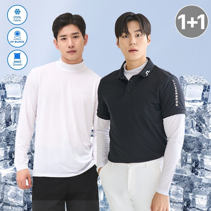 11 썬마스킨 프리미엄 자외선차단 UV 쿨링 스포츠 골프 남성 반폴라 이너웨어 티셔츠