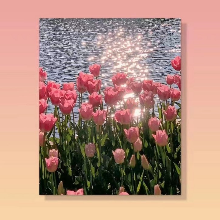 votgl DIY명화그리기 diy 그림그리기꽃 튤립 유화 세트40 x 50cm votgl DIY명화그리기 diy 그림그리기꽃 튤립 유화 세트40 x 50cm