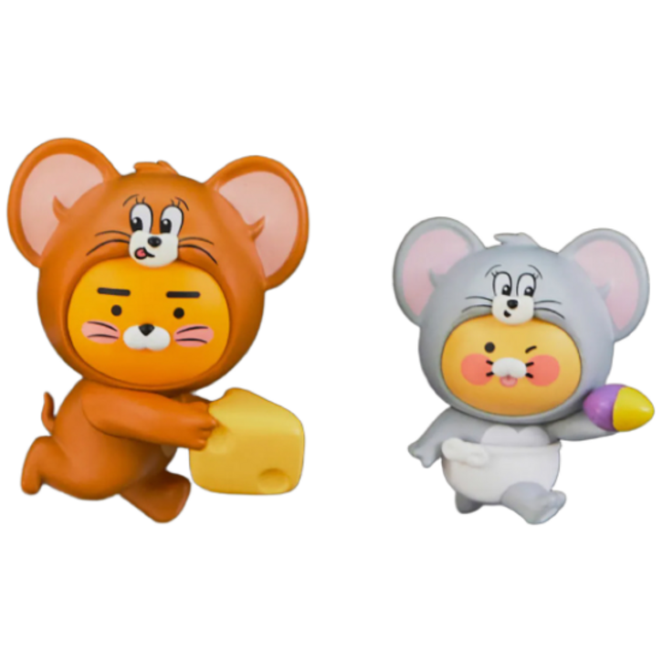 톰과 제리X카카오프렌즈 차량용방향제_라이언&춘식이 세트 송풍구형