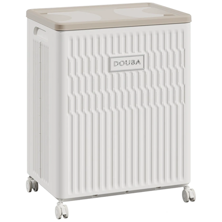 수납 정리함 접이식 바구니 수납박스 수납 케이스 가정용 다용도 대용량 옷 이불 수납장, 1개, 흰색