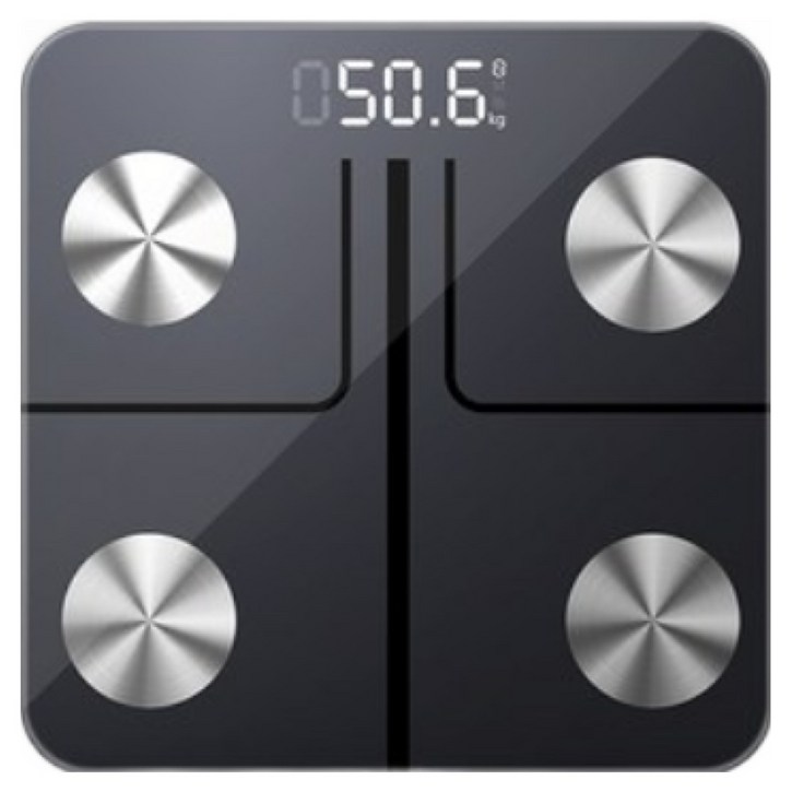 서설 체중계 블루투스 스마트 체중계 디지털 체중계 체지방 체중계 고정밀센서 가정용 체중계 아기 체중계 반려동물사용가능, 블랙, FG263LB, 1개