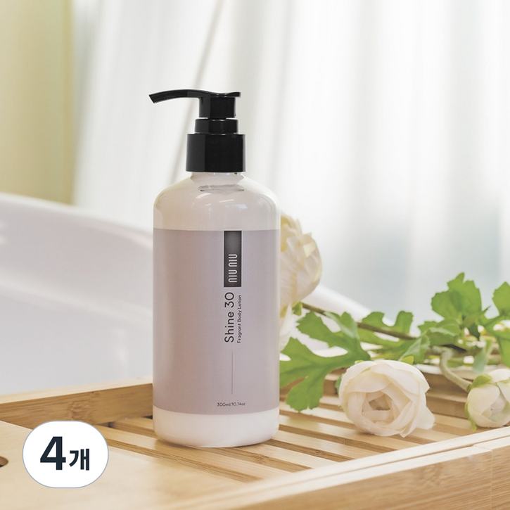 샤인30 퍼퓸 바디로션, 4개, 300ml