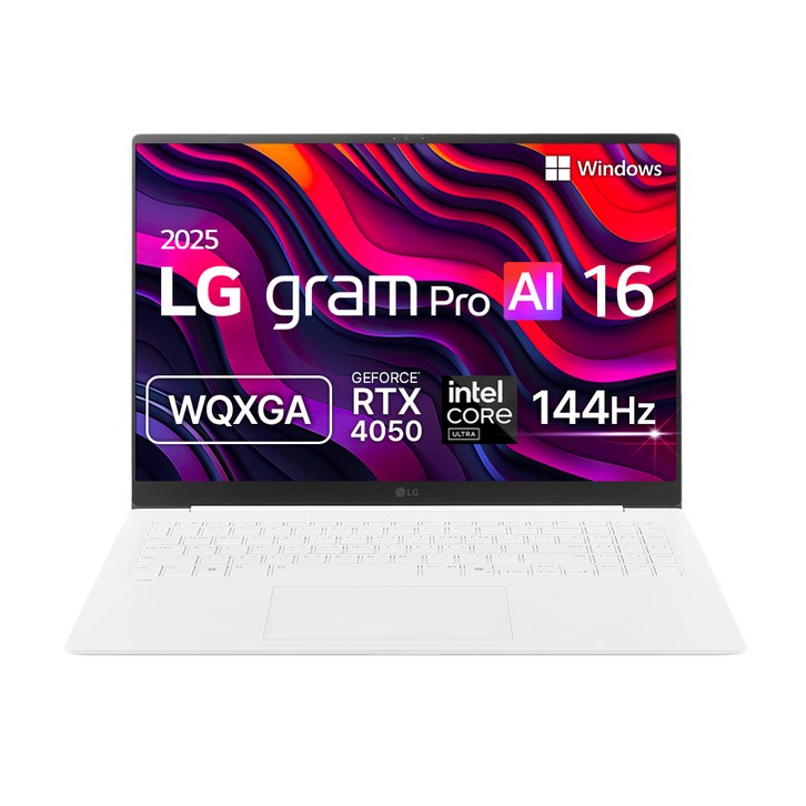 LG전자 2025 그램 Pro AI 16 WQXGA  40.6 코어 Ultra7  지포스 RTX4050