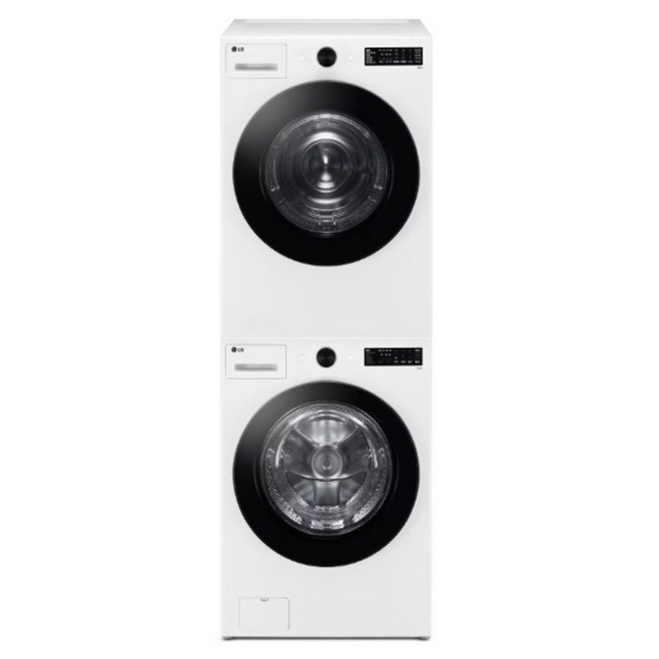 10 환급가전 LG전자 트롬 오브제컬렉션 세탁기  건조기  스태킹키트 세트 KFG19WN8WN 19kg  18kg 방문설치