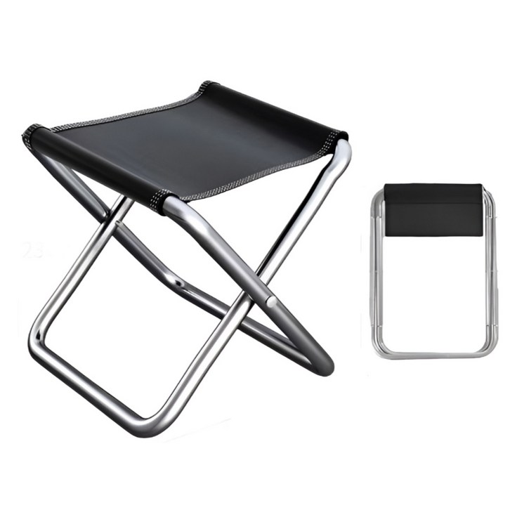 살림이음 폴딩 캠핑의자 낚시의자 미니의자 L, 블랙, 2개