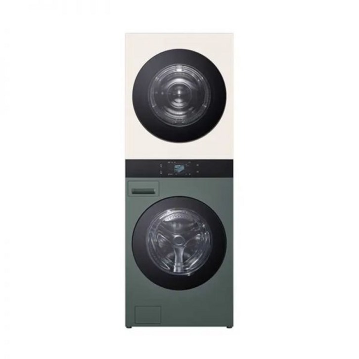 엘지 오브제 AI 워시타워 세탁 25kg건조 25kg 네이처 그린  베이지 235297
