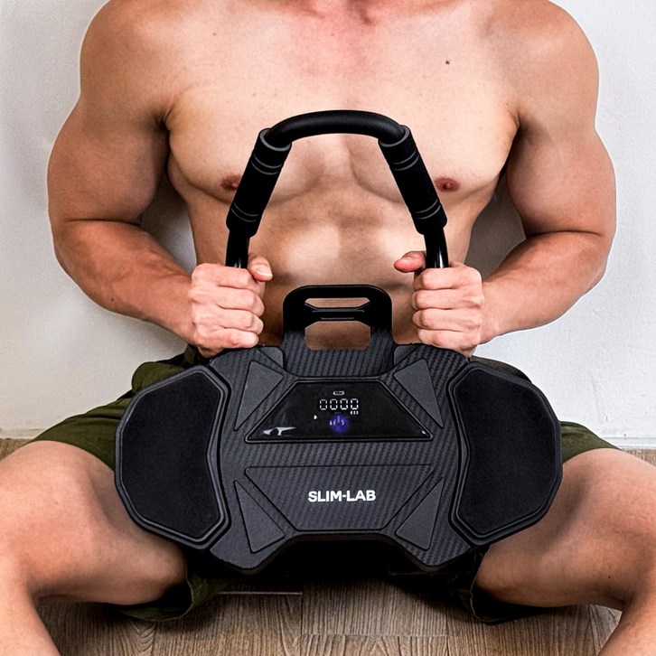 슬림랩 AB슬라이드 고급형 무소음 복근운동기구, 블랙, KRSLIM  무릅패드