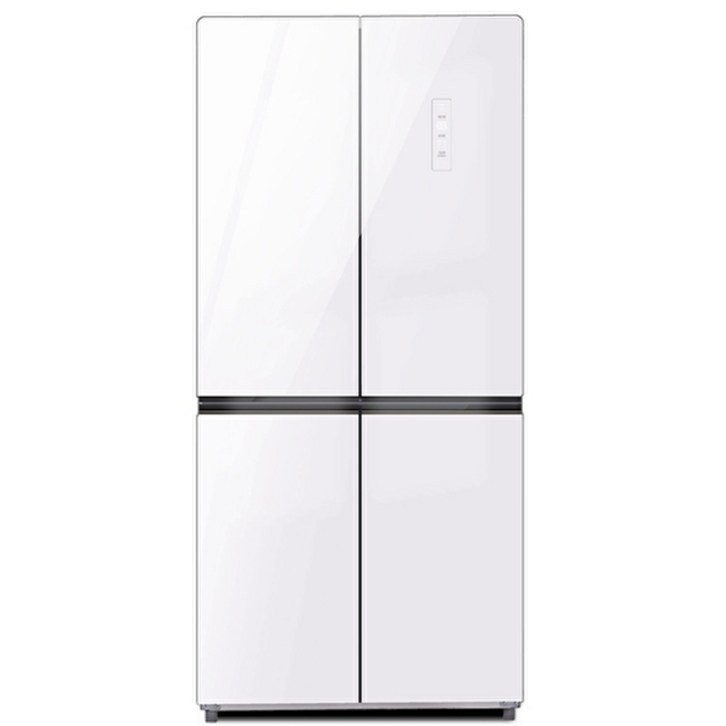 세미빌트인냉장고 하이메이드 4도어 글램글라스 인버터 냉장고 HRF-H433WW 세미빌트인 (433L)