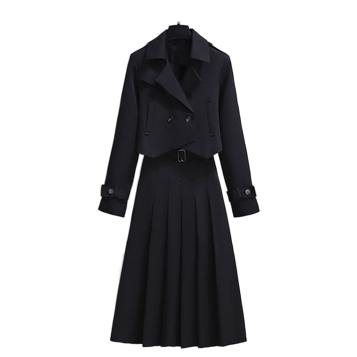 셀럽당 빅 사이즈 여성 정장 코트 스커트 투피스